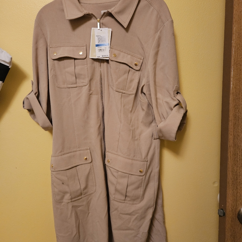 NWT Michael Kors XL Military Style Dress
